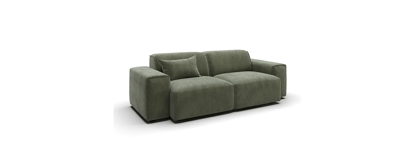 Sofa, Wohnzimmer, Sitzmöbel, Grün, Garnitur, Sofa, Wohnzimmersofa, Ecksofa, Zierkissen, Grün, 